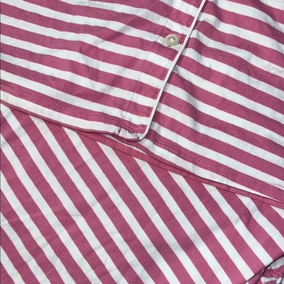 J. Crew Pink and White Striped Pajama Set. Size 2X - Picture 13 of 16